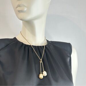 Majorica Pearl Necklace Two Golden Tender